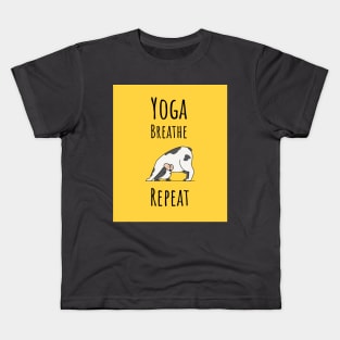 Yoga Breathe Repeat Kids T-Shirt